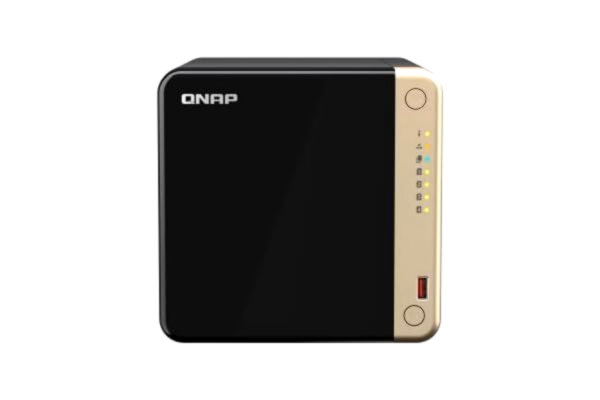 QNAP  TS-464-serien | TS-464-8G, 4-Bay, Intel fyrkärnig CPU, 2 x M.2-kortplatser, 2,5 GbE stationär NAS, 8 GB RAM