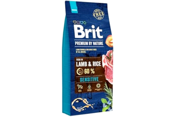 Brit  Premium av Nature Sensitive Lamb & Rice – Dry Dog Food – 15 kg