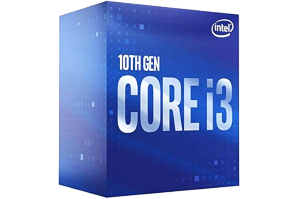 Intel  Core i3-10100F Comet Lake Prosessor/CPU - 4 kjerner - 3.6 GHz - Intel LGA1200 - Intel Boxed (med kjøler)