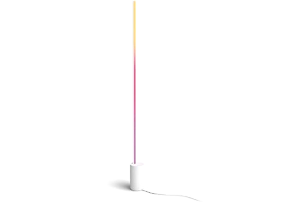 Philips  Hue Play Gradient Signe golvlampa vit: Bordarmatur, Philips Hue White and Color, flerfärgfunktion, Zigbee & BT, röststyrning via Amazon Alexa, Google Home, Siri