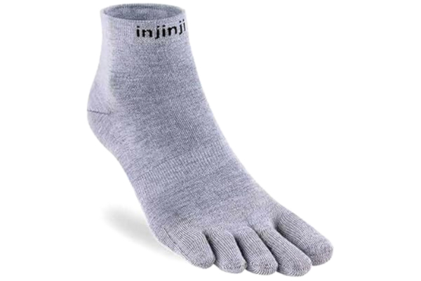 Injinji  liner mini crew heater grå L, GRÅ, L