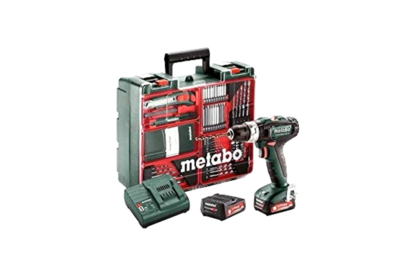 Metabo TALADRADORA - ATORNILLADORA DE PERCUSIÓN DE BATERÍA_Con batería de Litio 12 V - PowerMaxx SB 12 Mobile Workshop