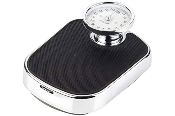 Korona  7775 Peter mechaniczna waga osobowa, chromowane detale, udźwig 160 kg, powierzchnia antypoślizgowa, duża skala widzenia