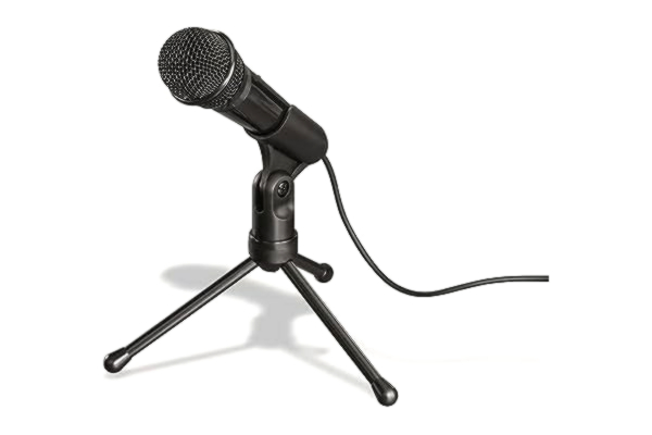 Hama Mikrofon Mic-P35 allround för PC och bärbar dator, 3, 5 mm uttag