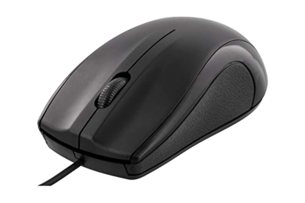 Deltaco DELTACO Wired Optical Mouse 3 buttons with scroll - Mus - Optisk - 3 knapper - Svart