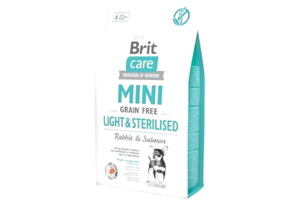Brit  Care Mini Light & Steriliserad kanin lax 2 kg