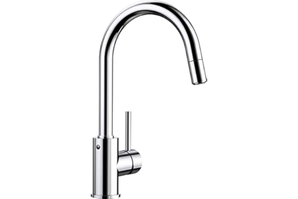 Blanco BLANCO MIDA-S - keukenkraan met hoge uittrekbare uitloop - hoge druk - chroom - 521454