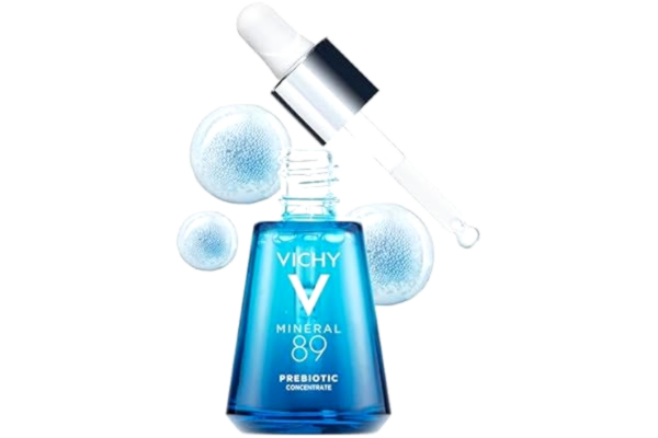 Vichy  Koncentrat serum av probiotiska fraktioner, regenerera och reparera, ger utstrålning, minskar stressmärken, lämplig för alla hudtyper, mineral89, 30 ml