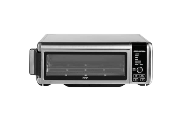 Ninja  Foodi 8-i-1 multifunktionsugn, portabel miniugn för bänkskivor och arbetsytor, multifunktionsugn med 8 matlagningsfunktioner; luftfritera, rosta, grilla, baka och mer, silver/svart, SP101EU