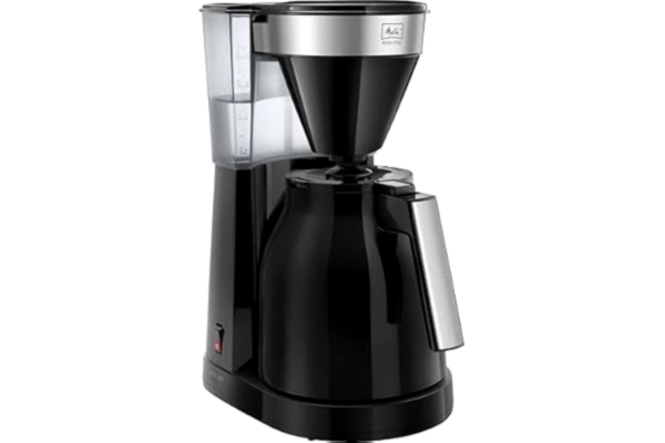 Melitta  1023-08 EasyTop Therm Filterkaffebryggare, rostfritt stål, plast svart