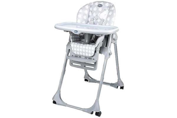Chicco  04079565840000, Traditionel højstol, Polstret sæde, Grå, Billede, 3-punkt, 15 kg