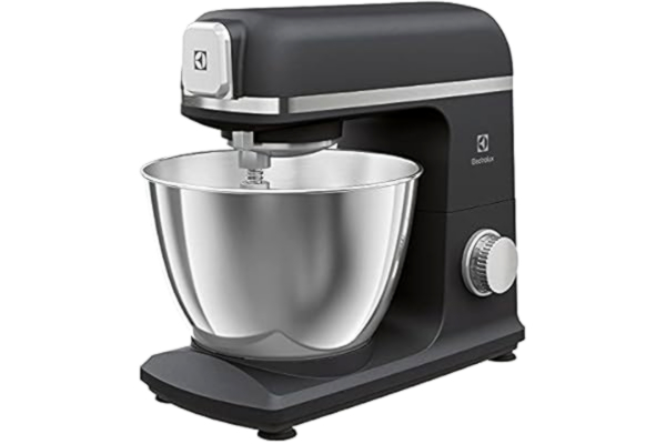 Electrolux  Create 5 Köksassistent Modell E5KM1-4BPT, Köksmaskin med degkrokar och ballongvisp, hushållsmaskin som hjälper dig att ta fram läckra bakverk varje gång, 1200W, Stor skål på 5 Liter, Svart