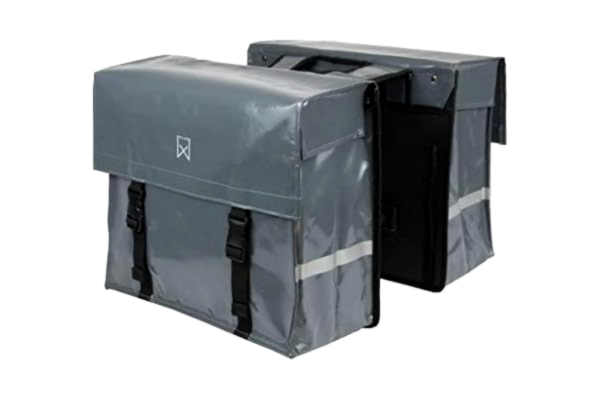 Willex  Double Bicycle Panniers Bike Bag Cycle Pouch Tarpaulin 40 L Dark Grey