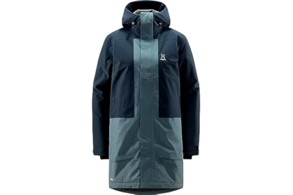 Haglöfs Haglofs Dam Salix Proof Mimic parkas jacka, kamouflage blå/stål blå, 38, Kamouflage blå/stålblå