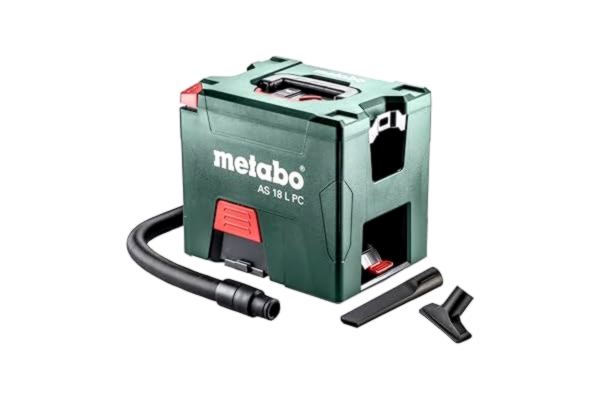 Metabo  batteridammsugare AS 18 L PC – 602021850 – 18 V – Dammsugare med manuell filterrengöring, boost- och eco-läge – Utan batteri och laddare