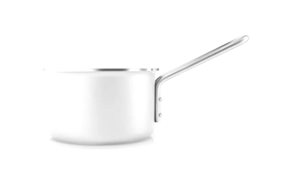 Eva Solo EVA-TRIO Steelpan 1,1 l White Line | Extreem goede warmtegeleider die de warmte gelijkmatig verdeelt, wit