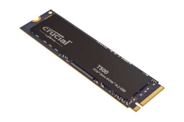 Crucial  T500 1TB PCIe Gen4 NVMe M.2 Intern Gaming SSD (Solid State Drive), Upp till 7300 MB/s, TLC NAND, Kompatibel med Laptop och Desktop, Microsoft DirectStorage - CT1000T500SSD8