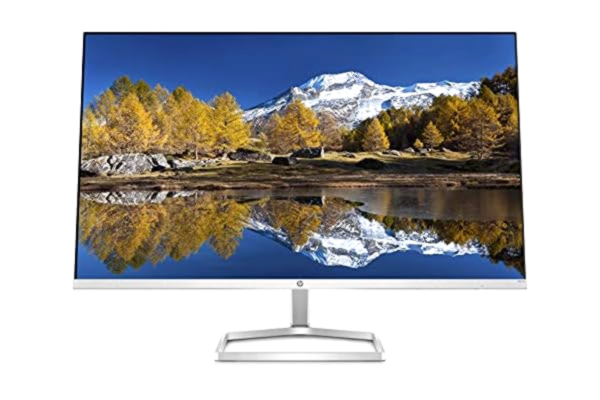 HP  M27fq Monitor - 27 inch scherm, QHD-display, 75Hz, 5ms reactietijd, VGA, 2xHDMI, displayport, zilver/zwart