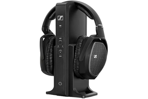 Sennheiser  RS 175-U Digitaler drahtloser TV-Over-Ear-Kopfhörer - Bassverstärkung und Surround-Sound für Heim- und TV-Entertainment-Systeme, schwarz