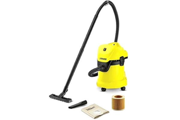 Kärcher  WD 3 V-17/4/20 wet/dry vacuum cleaner, blowing function, power: 1000 W, plastic container: 17 l, suction hose: 2 m, includes cartridge filter, fleece filter, floor and crevice nozzle