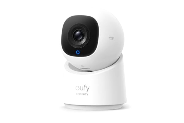 Eufy eufy inomhuskamera C220, 2K inomhusövervakningskamera, 360° panorerings-/lutningsfunktion, inomhuskamera med Wi-Fi, AI för människor/rörelse, perfekt som babyvakt/husdjurskamera/hemsäkerhet