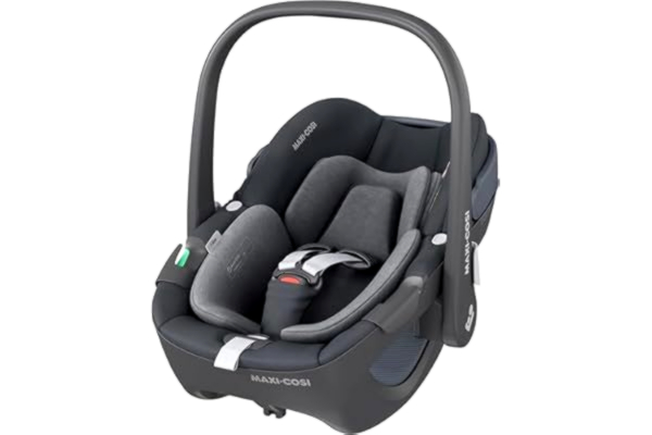 Maxi-Cosi  Pebble 360 i-Size Babyskydd, 360 Roterande Bilbarnstol Nyfödda, 0-15 månaders ålder (40–83 cm), enhandsrotation, ClimaFlow, Easy-In-sele, G-CELL-sidokollisionsskydd, Essential Graphite