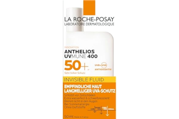 La Roche Posay La Roche-Posay Anthelios solskyddsvätska med SPF 50, 50 ml - solskydd, solvätska, UV-skydd för ansiktet, UVMune, osynlig, vattentät