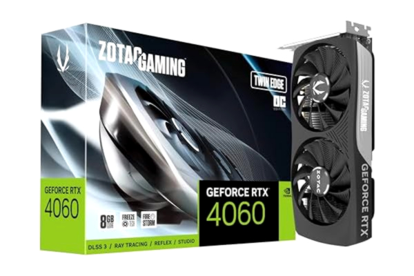 Zotac ZOTAC GeForce RTX 4060 Twin Edge - 8GB GDDR6 RAM - Grafikkort