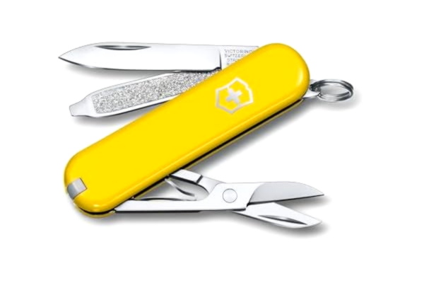 Victorinox , Schweizer Taschenmesser, Classic SD, Multitool, 7 Funktionen, Klinge, klein, Nagelfeile, Schraubendreher 2.5 mm
