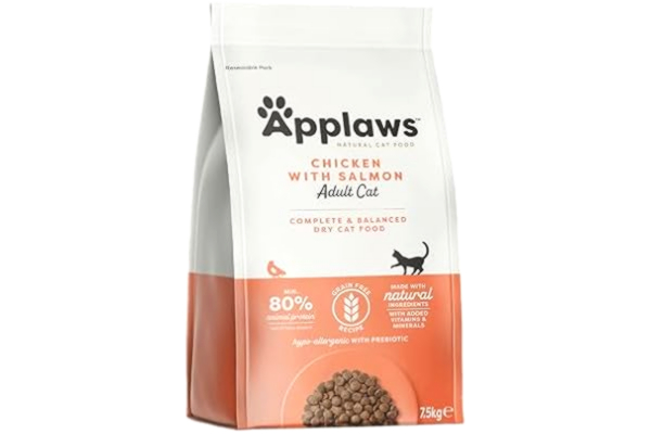 Applaws  dry food for cats, chicken and extra salmon/adult, 7.5 kg