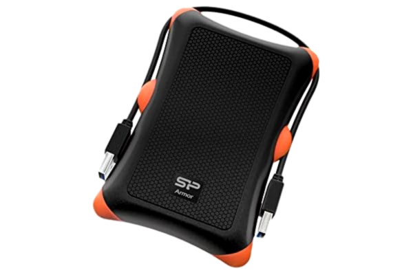 Silicon Power SP 1 TB robust bärbar extern hårddisk Armor A30, stötsäker USB 3.0 för PC, Mac, Xbox och PS4, svart