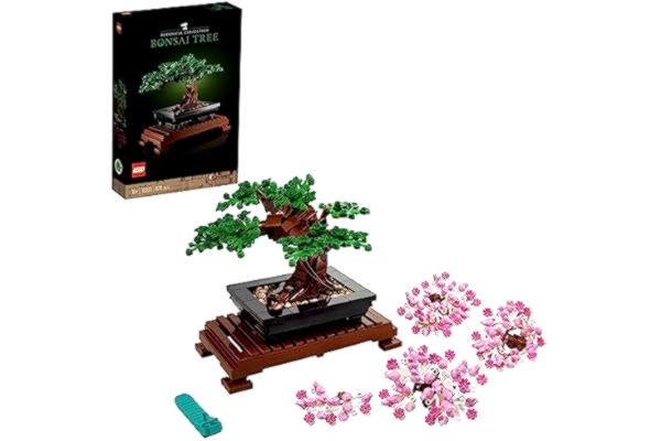 LEGO  10281 Icons Bonsai Tree, Byggsatser Vuxna, Heminredning, Samlingsbar, Konstgjorda Växter, Körsbärsblommor