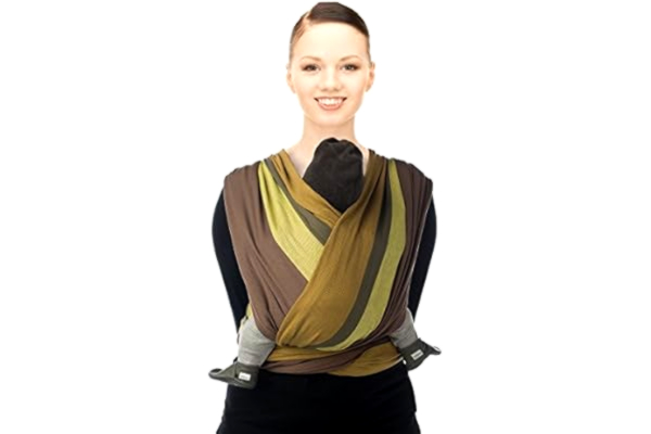 Babylonia  Baby Carriers Babydraagdoek | babydrager pasgeborenen vanaf de geboorte | babydrager | 100% biologisch katoen | model BB SLEN | 260 cm | tapenade