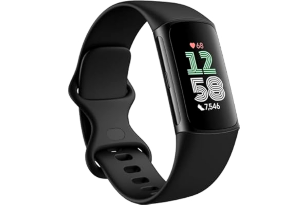 Fitbit Google Fitbit Charge 6 aktivitetsmätare med 6 månaders premiummedlemskap ingår, 7 dagars batteritid och Google Wallet och Google Maps, Obsidian/Svart aluminium