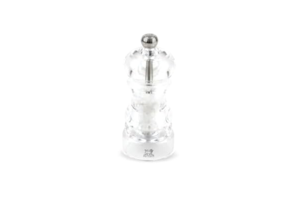 Peugeot  – Nancy manuell saltkvarn – justerbar kvarn – akryl, klar, 12 cm
