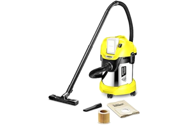 Kärcher  WD 3 Battery Premium 300 W Drum vacuum 17 L Black, Yellow WD 3 Battery Premium, 300 W, 67 W, 36 V, Drum vacuum, Dust bag, 17 L