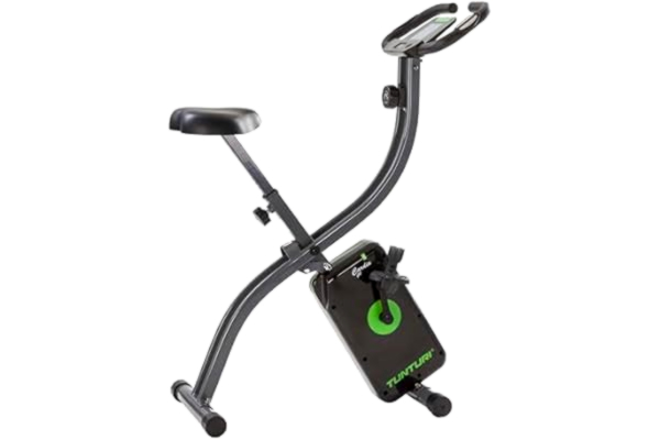 Tunturi  Cardio Fit B20 X Bike motionscykel vikbar/träningscykel/motionscykel/träningscykel träningscykel med LCD-skärm och surfplattehållare – svart