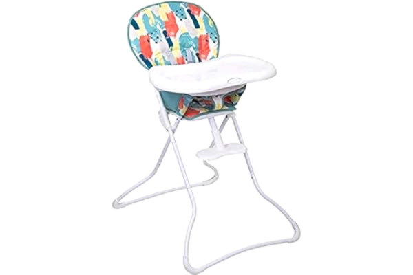 Graco  Snack N’ Stow Compact Highchair, Lightweight with Freestanding Fold, Paintbox