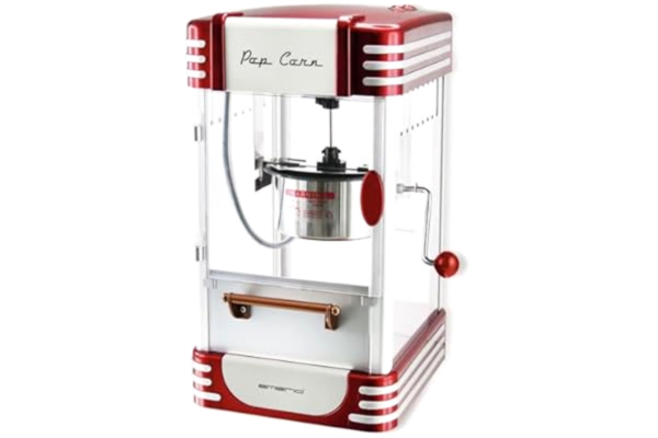 Emerio  Popcornmaskin POM-120650, non-stick belagd behållare även lämplig för söt eller salt popcorn, 360 watt, stor