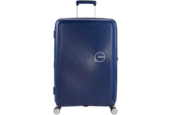 American Tourister  Soundbox - Spinner L Expanderbar Resväska, 77 cm, 97/110 L, Blå (Midnight Navy)