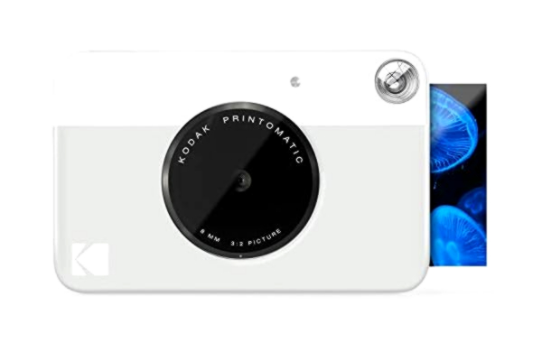 Kodak  Printomatic Digital Instant Print Camera - Full Color Prints On ZINK 2 x 3 Inch Sticky-Backed Photo Paper (Grey) Print Memories Instantly