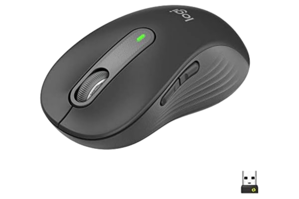Logitech ® | Signature M650 L - Mus - stor størrelse - optisk - 5 knapper - trådløs - Bluetooth, 2.4 GHz - Logitech Logi Bolt USB-modtager - grafit