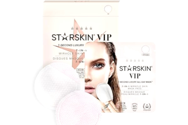 Starskin STARSKIN 7-Seconds Ansiktsmask (18 Toningspads), 7-i-1 Koreanska Toningspads för Omedelbar Återfuktning, Alla Hudtyper, Exfolierande och Porförminskande med Kudzu Rot, K-Beauty Hudvård