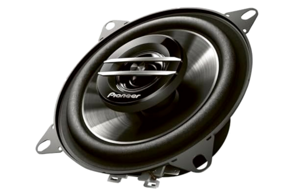 Pioneer  TS-G1020F 2-vägs koaxialhögtalare (210 W), 10 cm, kraftigt ljud, IMPP-kon för optimal bas, 30 W ineffekt, 43 mm installationsdjup, svart, 2 högtalare