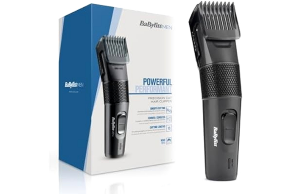 BaByliss  Precision Cut Hårklippare, sladdlös hårtrimmer för män, 0,5–24 mm, 13 längder, 60 minuters driftstid, rostfria stålblad, svart, modell E786E