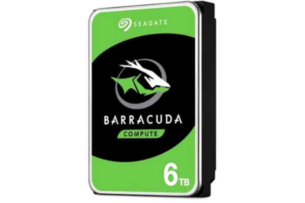 Seagate  BarraCuda 6 TB Internal Hard Drive HDD – 3.5 Inch SATA 6 Gb/s 5400 RPM 256 MB Cache for Computer Desktop PC (ST6000DM003)