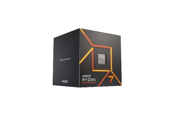 AMD  Ryzen™ 7700 Processor med Ventirad Wraith Prism, 8 kärnor/16 obegränsade trådar, Zen 4-arkitektur, 40MB L3 Cache, 65 W TDP, upp till 5,3 GHz frekvens boost, Socket AMD 5, DDR5 och PCIe 5.0, svart