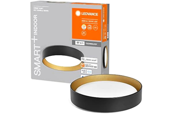 Ledvance LEDVANCE SMART+ ORBIS Kurt WiFi taklampa, 30W, 3550lm, 450mm, justerbart vitt ljus (2700K-6500K), dimbart, appstyrbart, kompatibelt med Amazon, Google, etc., IP20-skydd