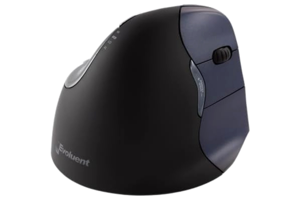 Evoluent  VMOUS4WRLHY Trådlös Vertikal Mus, Blå, Svart