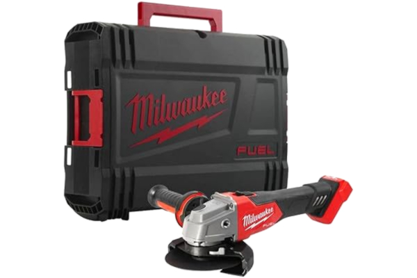 Milwaukee  e x FSAG125X-0X M18 Fuel 125 MM Vinkel kvarn med glidbrytare, Röd, 0